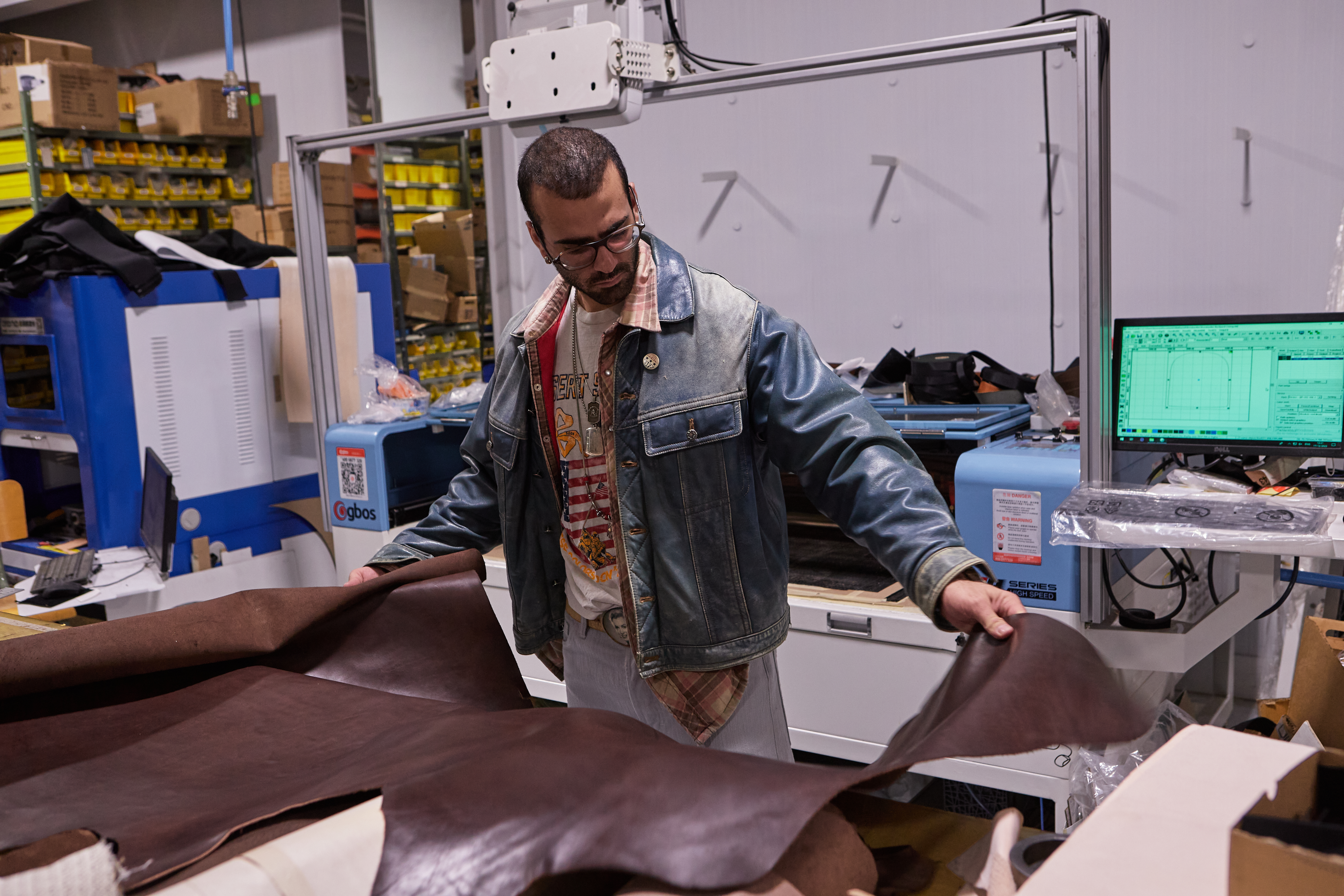 Photo of me in a factory